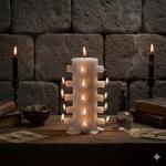 VELÓN 21 MECHAS (Blanco) | Tienda Esotérica