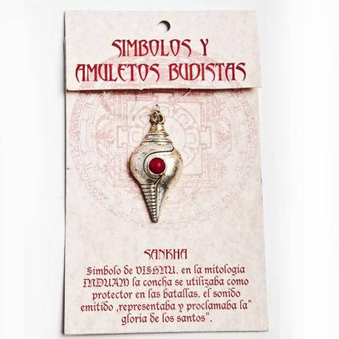 COLGANTE AMULETO BUDISTA SANKHA | Tienda Esotérica